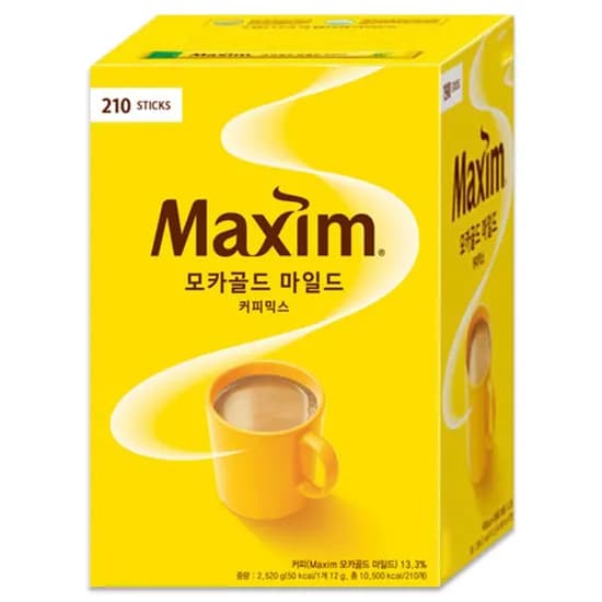 맥심 모카골드 마일드 커피믹스, 12g, 210개입, 1개