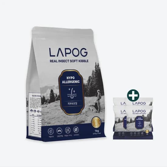 라포그 리얼인섹트 소프트키블 스킨, 곤충, 1kg, 1포