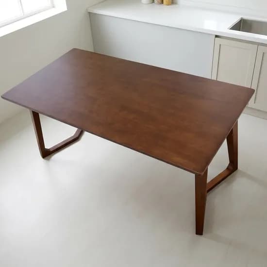 보니파시오 코렌토 고무나무원목 식탁테이블 BHD-9991 월넛 1400mm 4인용