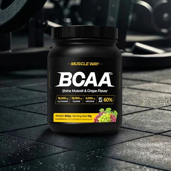 머슬웨이 BCAA 아미노산 보충제 포도맛 600g 2개