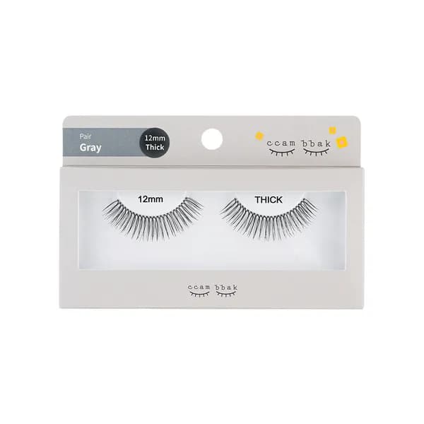 깜빡 통짜 속눈썹 12mm 띠크(블랙) 1개 8,300원