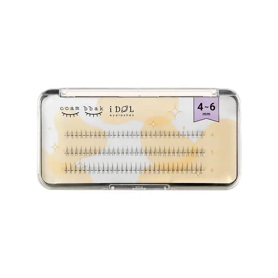 깜빡 아이돌래쉬 속눈썹, 언더 V형, 4+5+6mm MIX, 1개