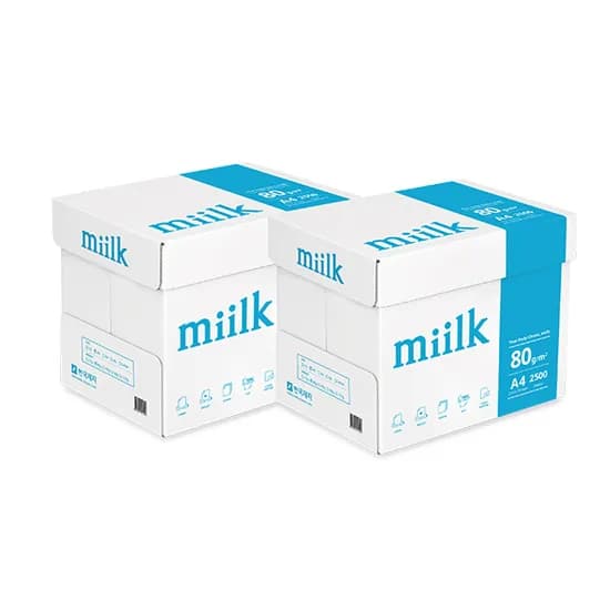 한국제지 밀크 A4 복사용지, A4, 80g, 5000매