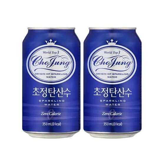 초정탄산수, 플레인, 350ml, 24캔
