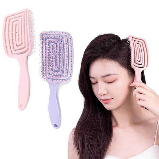 펀칭 마사지빗, 퍼플, 1개