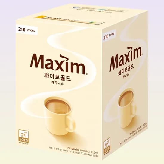 맥심 화이트골드 커피믹스, 11.7g, 210개입, 4개