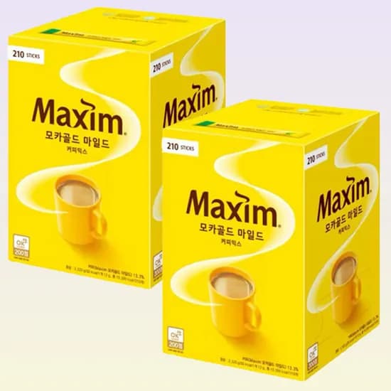 맥심 모카골드 마일드 커피믹스, 12g, 210개입, 2개