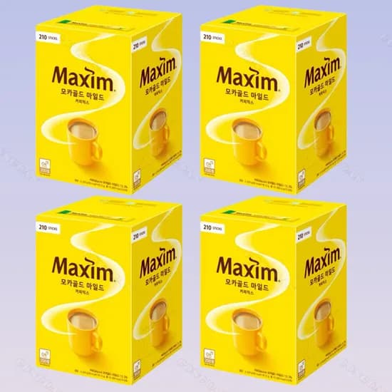 맥심 모카골드 마일드 커피믹스, 12g, 210개입, 4개