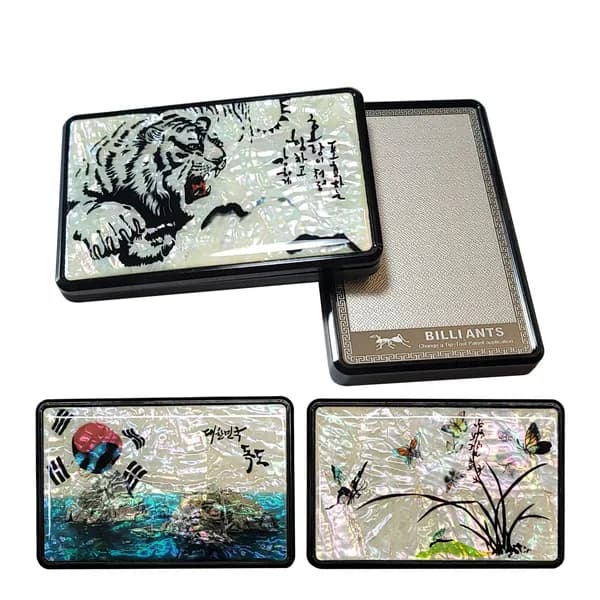 빌리앤트 천연 자개 당구줄판 난초 9.2x6cm 1개