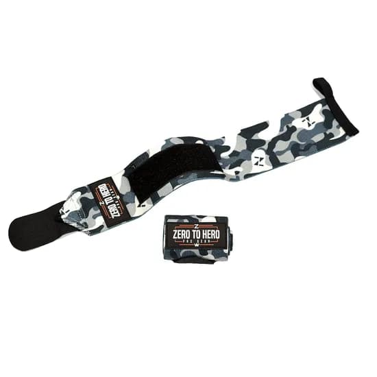 제로투히어로 카모 손목보호대 리스트랩 SIGNATURE Black camo FREE 1세트