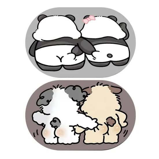 룰루홈 커플 규조토 발매트 달콤판다+커플멍뭉 60x40cm 1세트 9,900원
