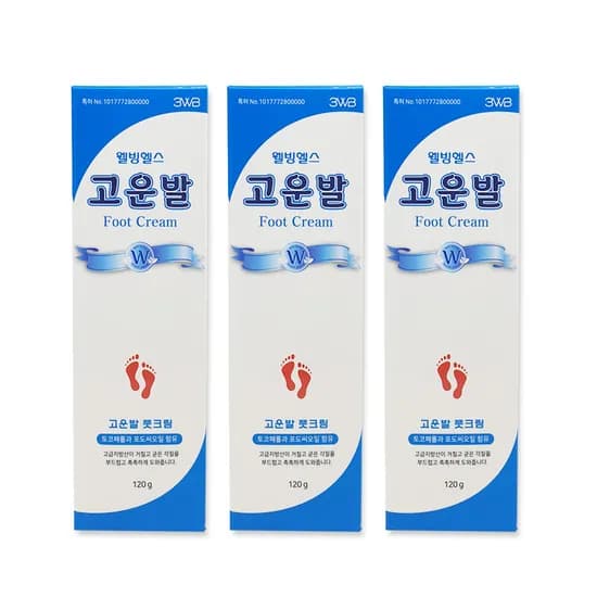 고운발 풋크림, 120g, 3개