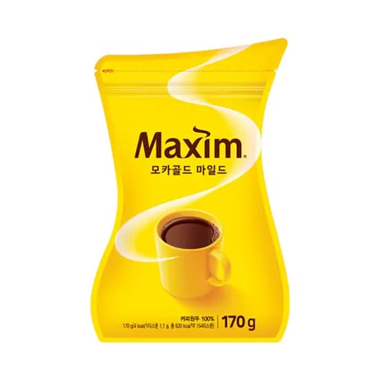 맥심 모카골드 마일드 블랙 리필용, 170g, 1개