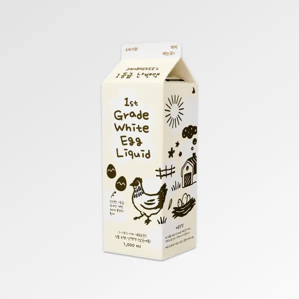 잠백이 난백액 계란흰자 1등급 살균 1kg 1개