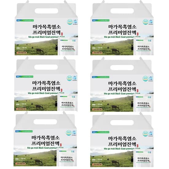 마가목 흑염소 프리미엄 진액 70ml 30포 6개