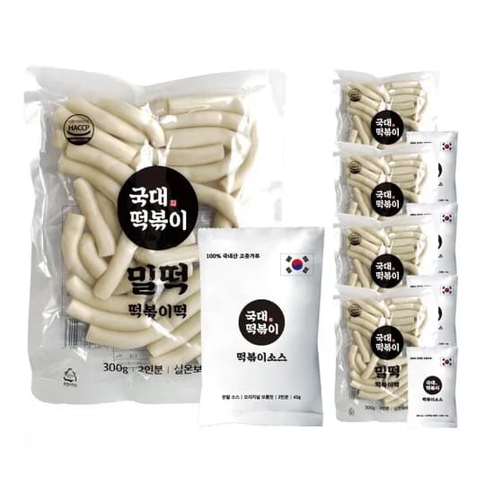 국대떡볶이 국물 떡볶이 세트 2인분 345g 5개 25,000원
