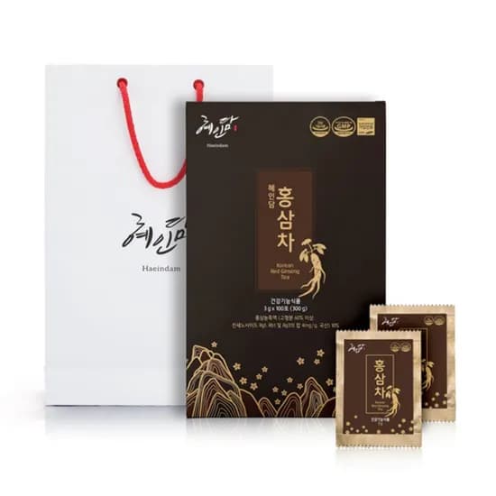 해인담 홍삼차, 3g, 100포, 1박스
