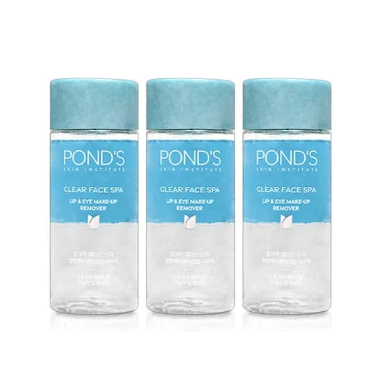 폰즈 클리어 휘스 스파 립앤아이 메이크업 리무버 120ml 3개