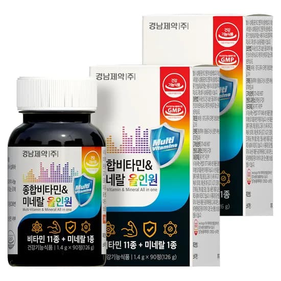 경남제약 종합비타민 미네랄 올인원 90정 2박스