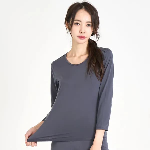 에이원 여성용 발열 기모 내의 상의 그레이 XL 1개 14,000원