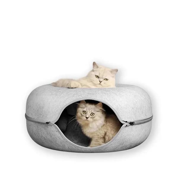 랩캣 고양이 숨숨집 도넛 터널 베이지 1개 16,500원