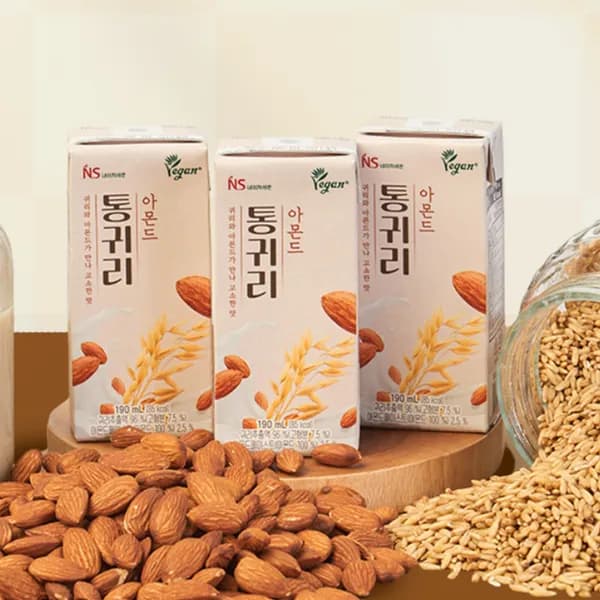 네이처세븐 통귀리 아몬드 오트 두유 190ml 48개 22,100원