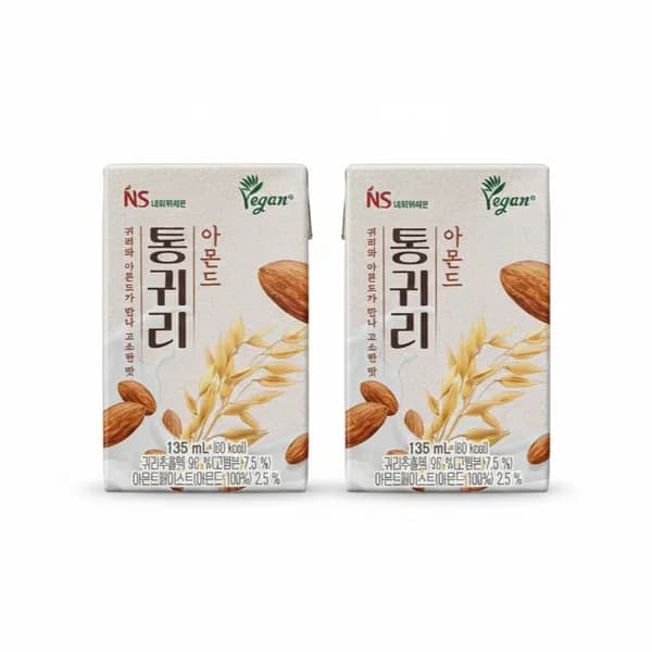 네이처세븐 통귀리 아몬드 두유(오트) 135ml 24개