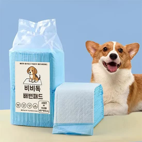 비비독 배변패드 보급형, S, 100매, 1팩
