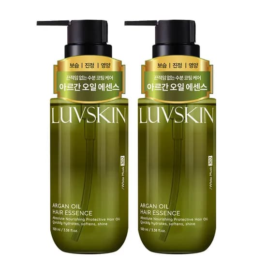 루브스킨 아르간오일 헤어에센스 화이트머스크향 100ml 2개