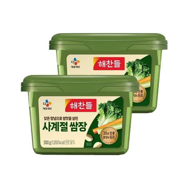 해찬들 사계절 쌈장 500g 2개