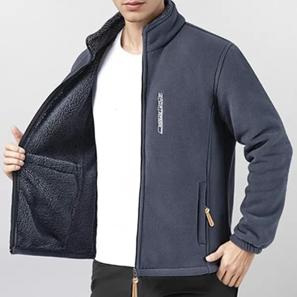 방한 집업 자켓 블루 3XL