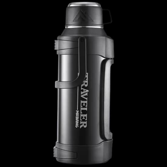 코코리브 초대용량 보온보냉병, 블랙, 4000ml, 1개