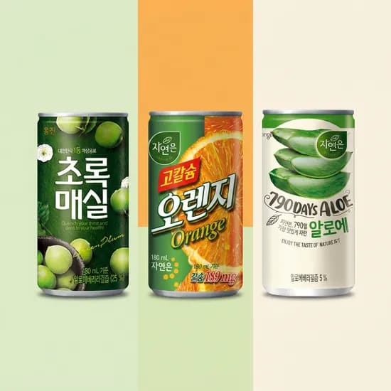 웅진 초록매실 180ml 15캔 외 3종