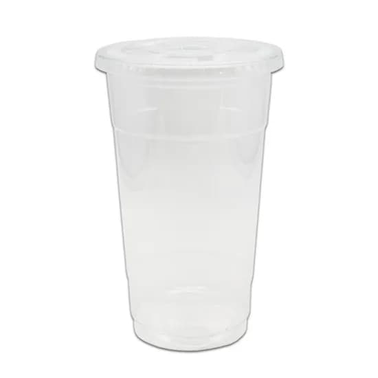 투명 PET 아이스컵+돔뚜껑 세트, 107파이, 945ml, 50개, 1세트