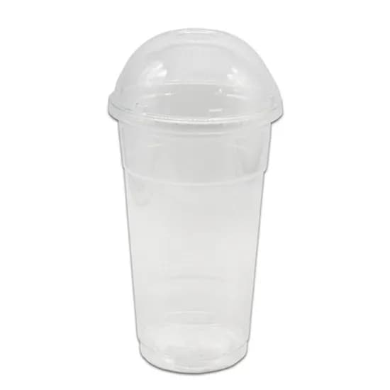 투명 PET 아이스컵+돔뚜껑 세트, 107파이, 945ml, 50개, 1세트