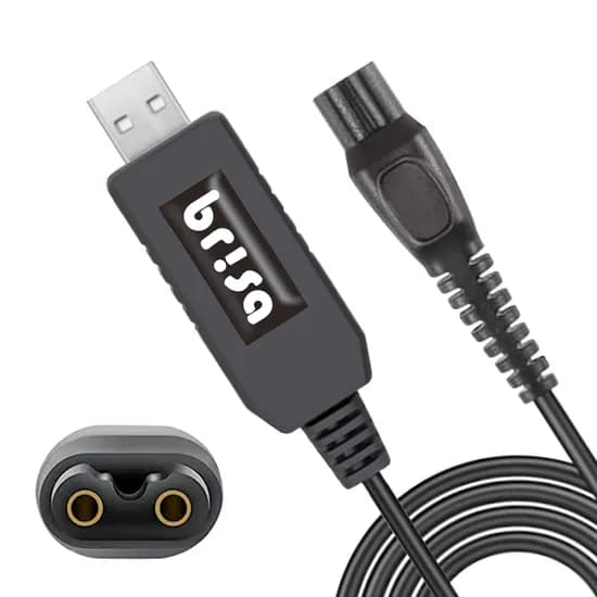 브리사 전기면도기용 USB 충전케이블 HQ8505, 블랙, 1개