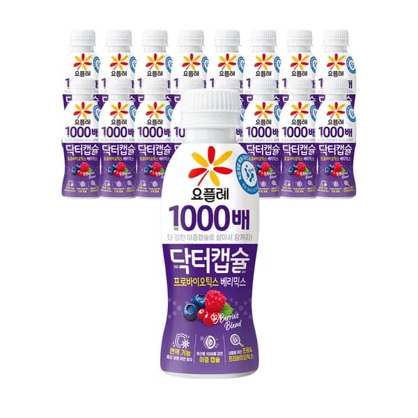 빙그레 요플레 닥터캡슐 프로텍트 베리믹스 130ml 16입 19,300원