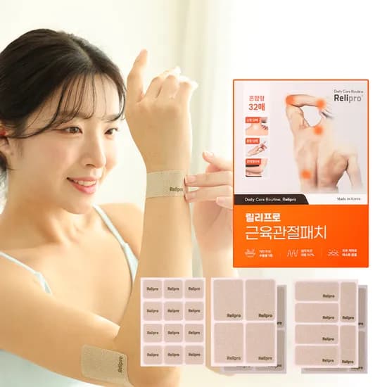릴리프로 렐릭스톤 원적외선 근육 관절패치 혼합형 32매입 1개