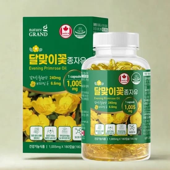 네이처그랜드 달맞이꽃종자유 영양제 180캡슐 1개