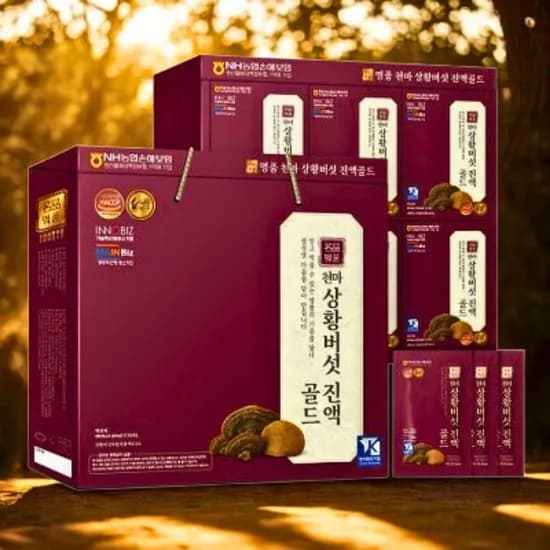 더존건강 천마 상황버섯 진액골드 60ml 60포 2개