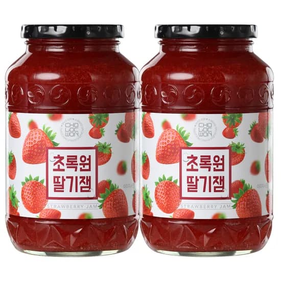 초록원 딸기잼 1kg 2개