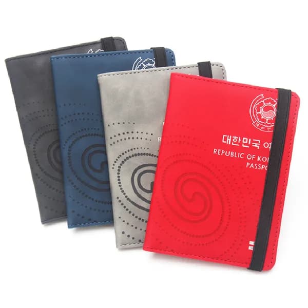 RFID 차단 여권지갑 케이스 블랙·네이비 2개