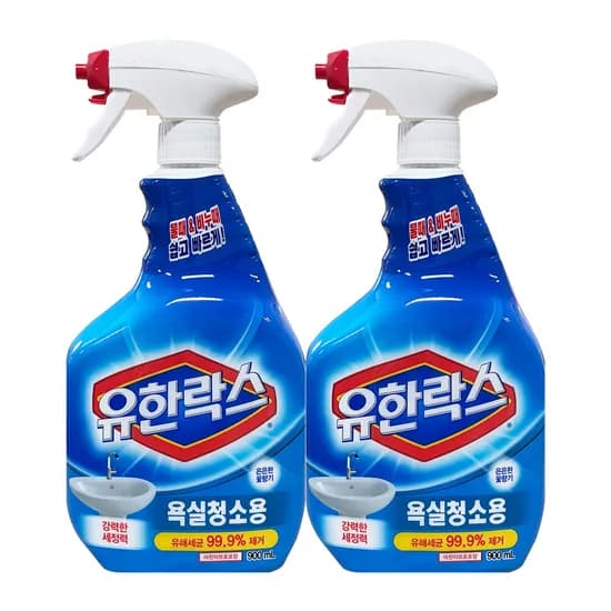 유한락스 욕실청소용 세정제 900ml 2개