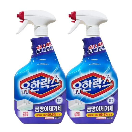 유한락스 곰팡이제거제 900ml 2개