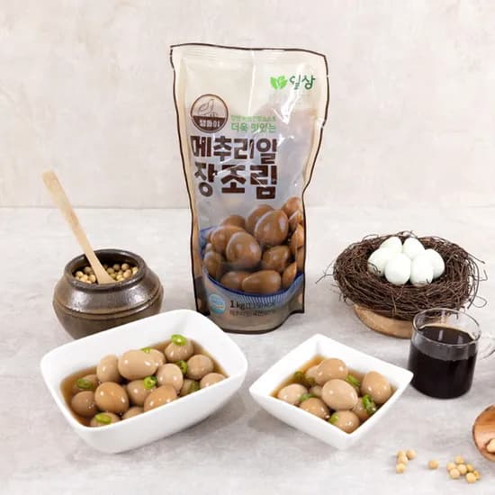 일상식품 탱돌이 메추리알 장조림 1kg 2개 13,900원