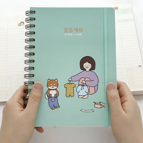 핑크풋 미니 캐시북 용돈기입장 민트 1개 12,900원