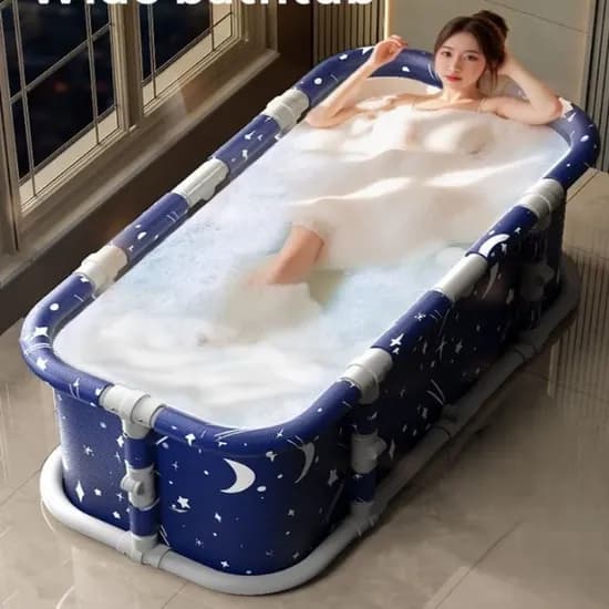 접이식 반신욕 욕조 와이드 110cm 밤하늘 1개