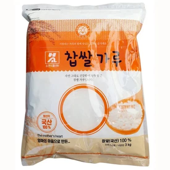 소연 국내산 찹쌀가루 100프로 3kg 1개
