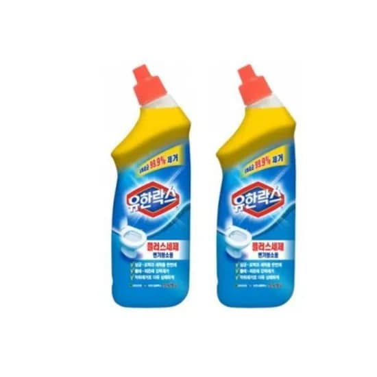 유한락스 플러스세제 변기청소용 755ml 2개입