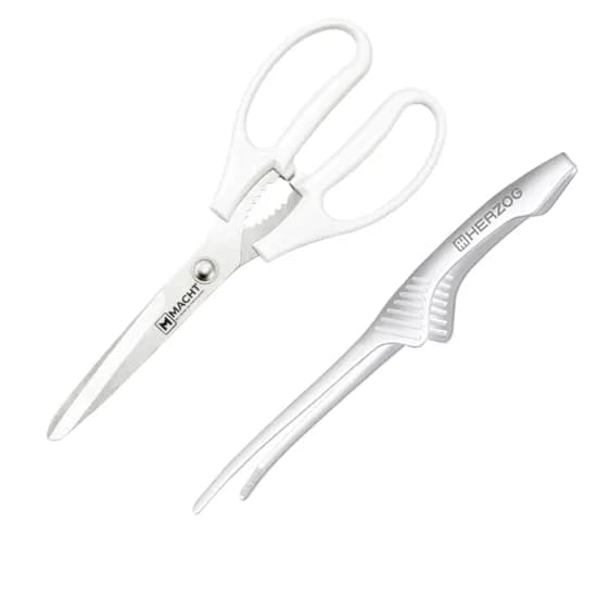 마흐트 롱바디 파흐만 가위+BBQ 집게 세트, Silver, 1세트